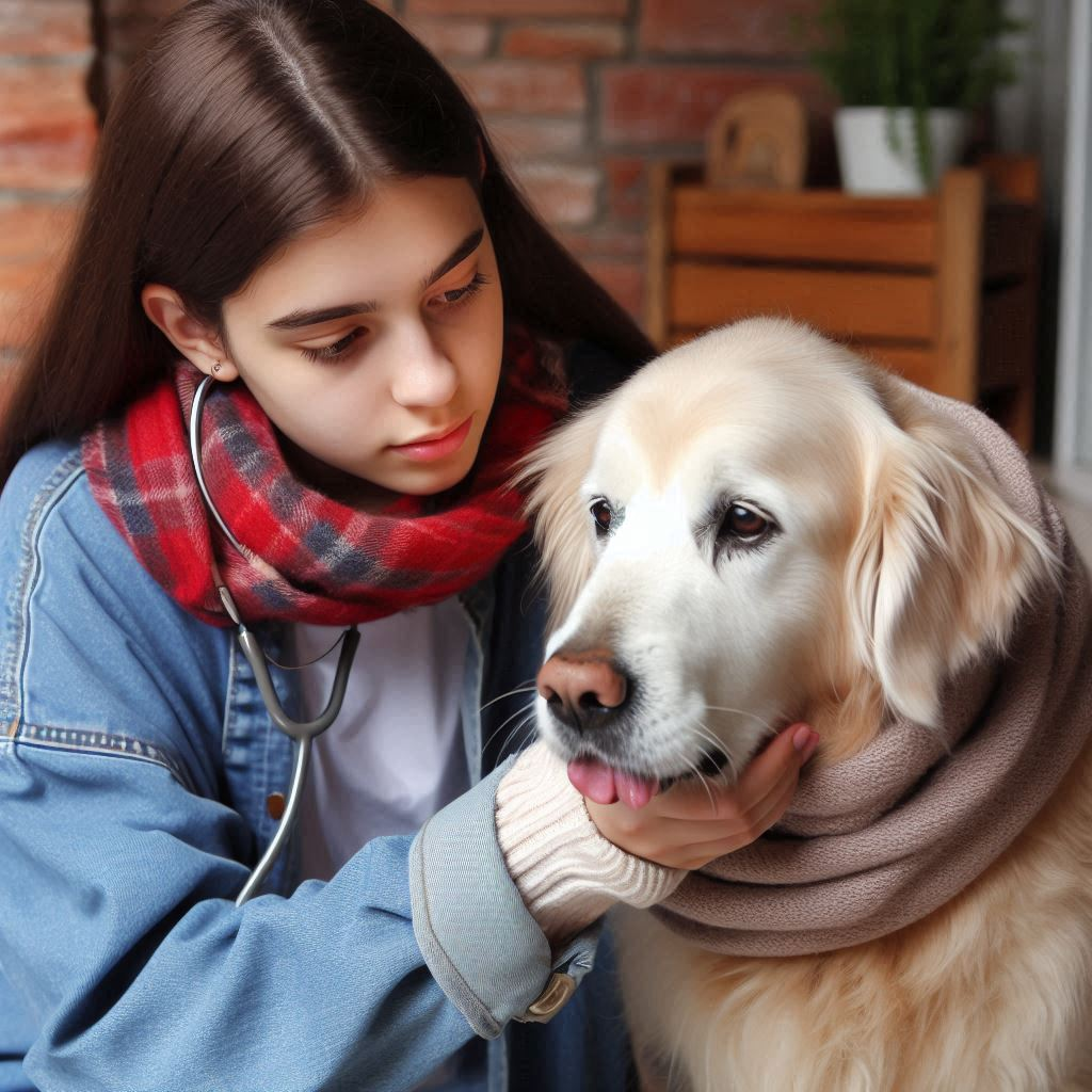 how to stop an old dog from coughing?