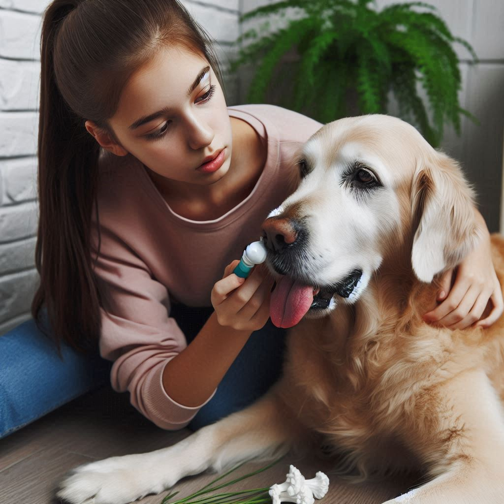 how to stop an old dog from coughing?